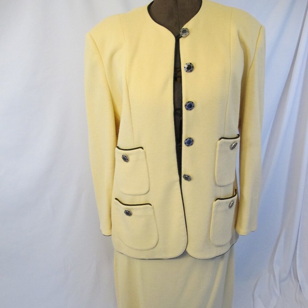 Bleyle yellow wool 2-piece skirt set  18P